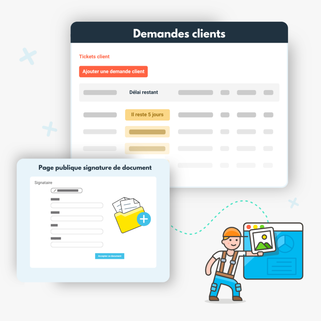 Portail client et espace privé