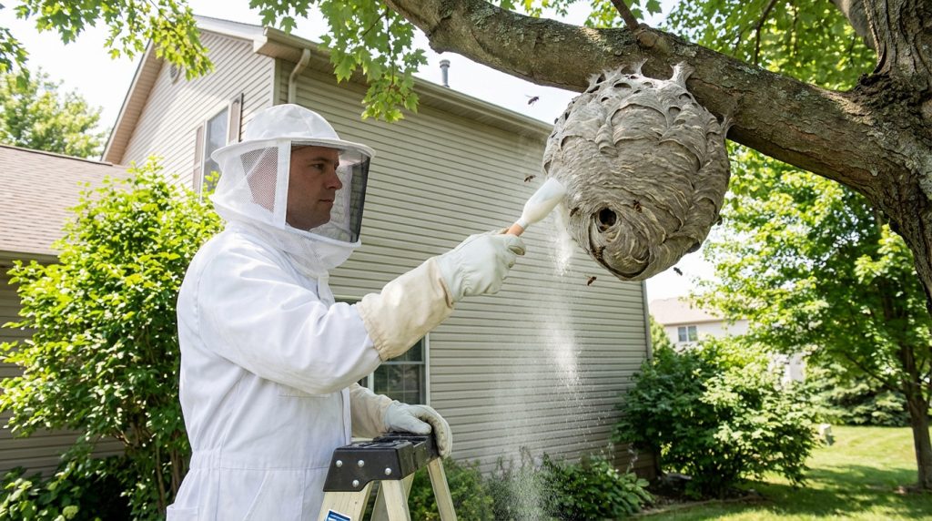 Destruction nid frelon : guide technique et tarifs 2026