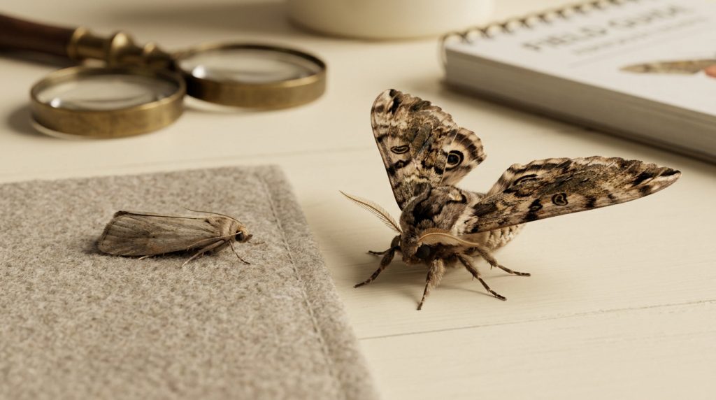 Différence mite et papillon de nuit : le diagnostic expert